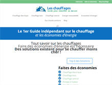 Tablet Screenshot of les-chauffages.com